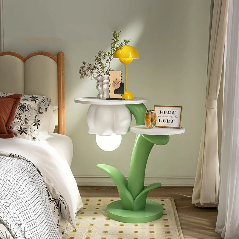 2025 Creative Art Deco Flower LED Floor Lamp for Living Room Bedroom Sofa for Bedside Table Shelf New LED Decorative One Table