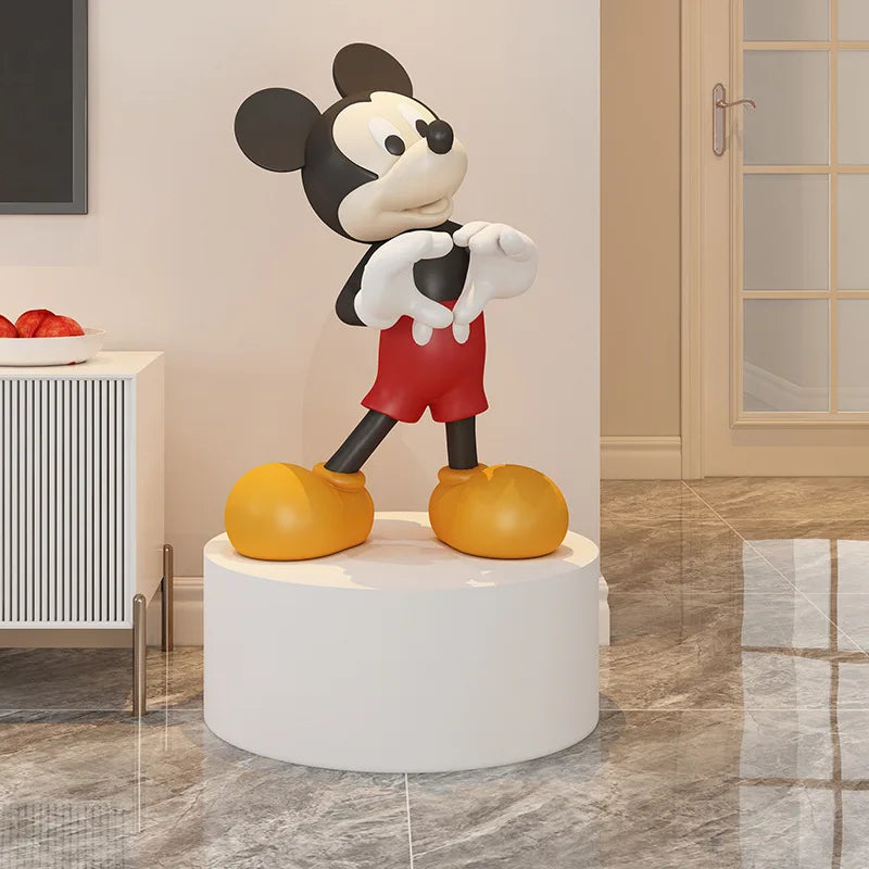Large Bixin Mickey Mouse Resin TV Cabinet Eco-Friendly High-End Home Decoration for Living Room Floor Decor Housewarming Gifts