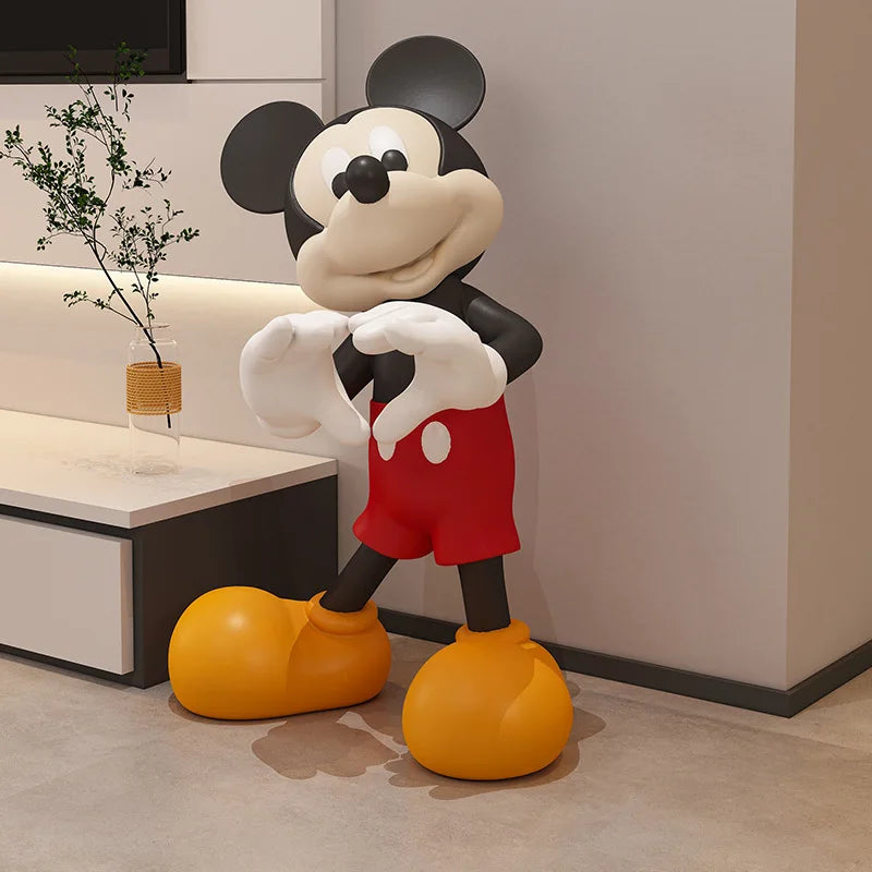 Large Bixin Mickey Mouse Resin TV Cabinet Eco-Friendly High-End Home Decoration for Living Room Floor Decor Housewarming Gifts