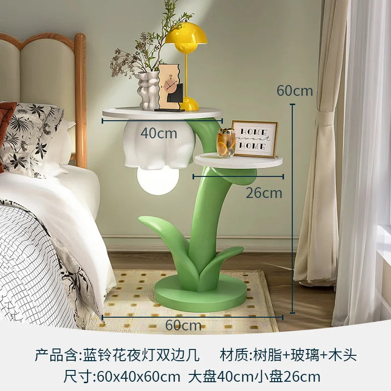 2025 Creative Art Deco Flower LED Floor Lamp for Living Room Bedroom Sofa for Bedside Table Shelf New LED Decorative One Table