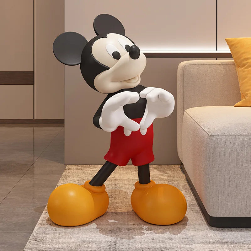 Large Bixin Mickey Mouse Resin TV Cabinet Eco-Friendly High-End Home Decoration for Living Room Floor Decor Housewarming Gifts