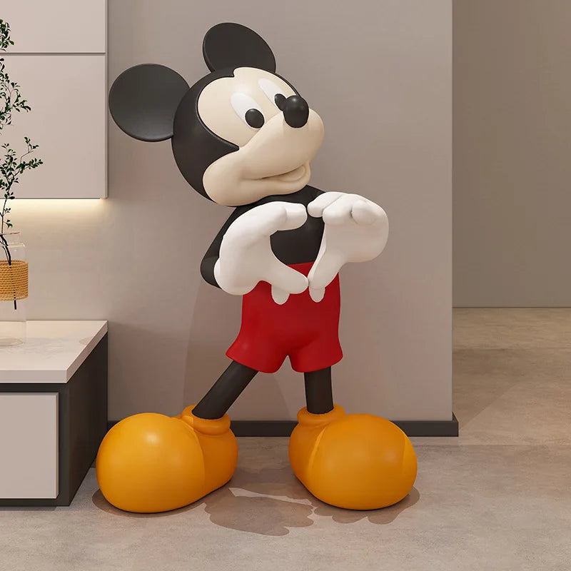 Large Bixin Mickey Mouse Resin TV Cabinet Eco-Friendly High-End Home Decoration for Living Room Floor Decor Housewarming Gifts